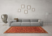 Machine Washable Persian Orange Traditional Area Rugs in a Living Room, wshtr271org