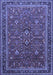 Machine Washable Persian Blue Traditional Rug, wshtr271blu