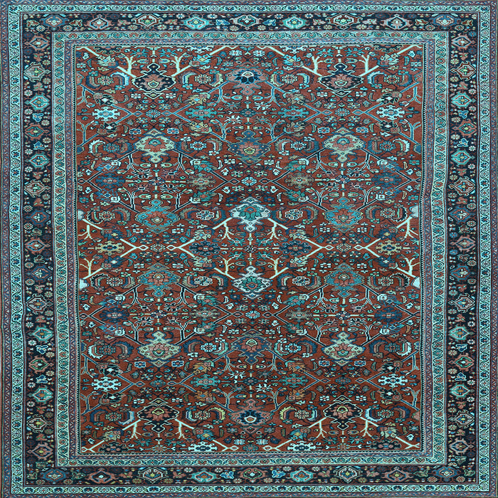 Square Persian Light Blue Traditional Rug, tr271lblu