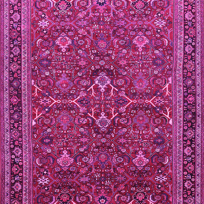 Machine Washable Persian Pink Traditional Rug, wshtr271pnk