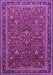 Machine Washable Persian Purple Traditional Area Rugs, wshtr271pur