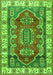 Geometric Green Traditional Rug, tr2720grn