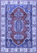 Geometric Blue Traditional Rug, tr2720blu