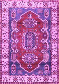 Geometric Purple Traditional Rug, tr2720pur