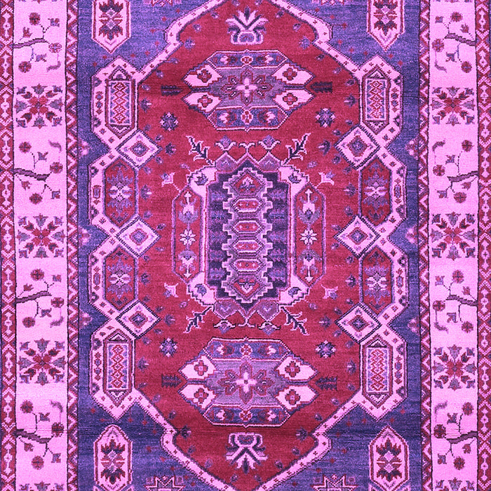 Geometric Purple Traditional Rug, tr2720pur