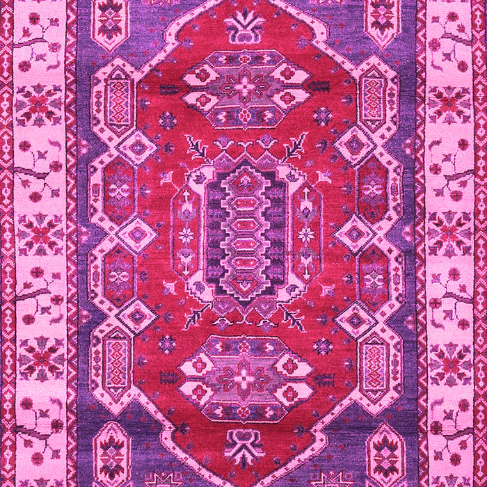 Geometric Pink Traditional Rug, tr2720pnk