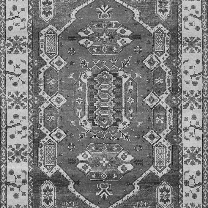 Geometric Gray Traditional Rug, tr2720gry