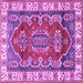 Square Geometric Purple Traditional Rug, tr2720pur