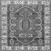 Serging Thickness of Geometric Gray Traditional Rug, tr2720gry