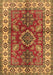 Machine Washable Geometric Brown Traditional Rug, wshtr2721brn