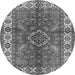 Square Geometric Gray Traditional Rug, tr2721gry