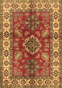 Geometric Brown Traditional Rug, tr2721brn