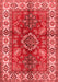 Geometric Red Traditional Area Rugs