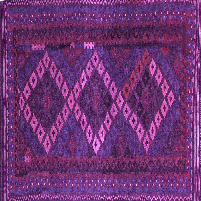Square Machine Washable Persian Purple Traditional Area Rugs, wshtr2722pur