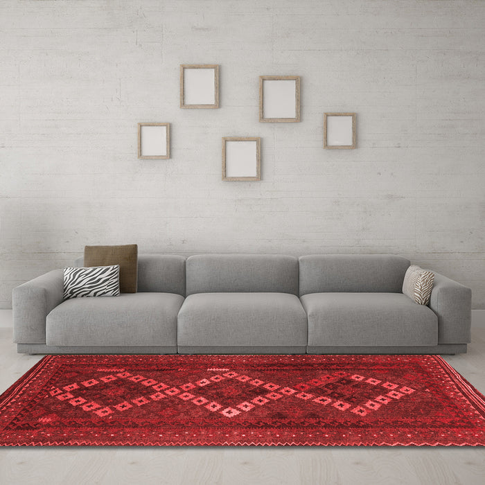 Traditional Red Washable Rugs