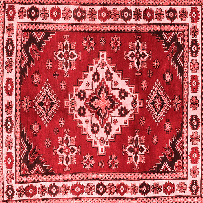 Geometric Red Traditional Rug, tr2723red