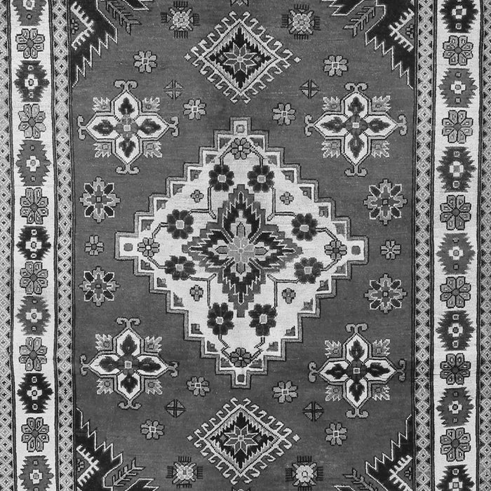 Serging Thickness of Machine Washable Geometric Gray Traditional Rug, wshtr2723gry