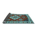 Sideview of Geometric Light Blue Traditional Rug, tr2723lblu