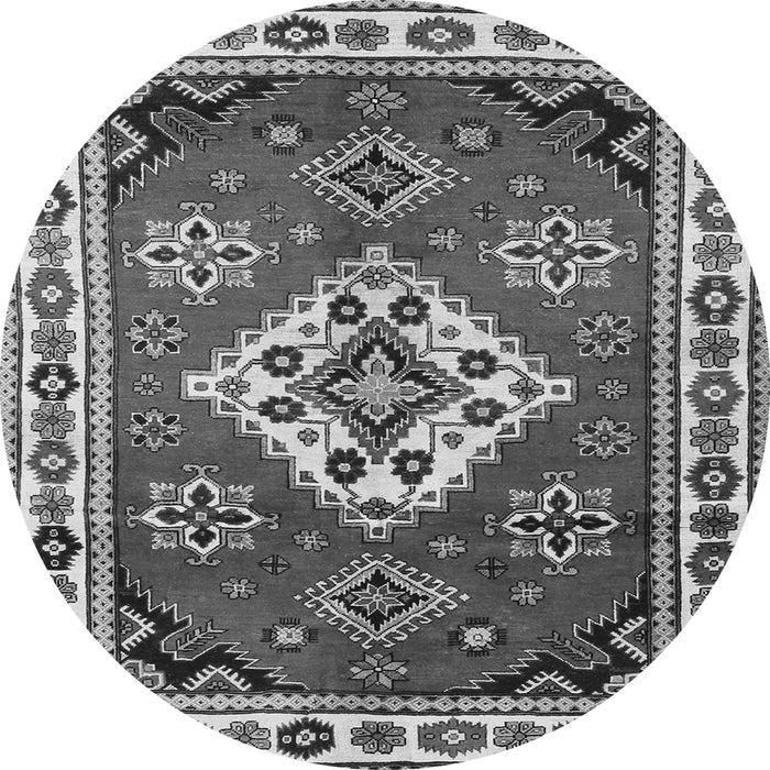 Machine Washable Geometric Gray Traditional Rug, wshtr2723gry