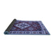 Sideview of Geometric Blue Traditional Rug, tr2723blu