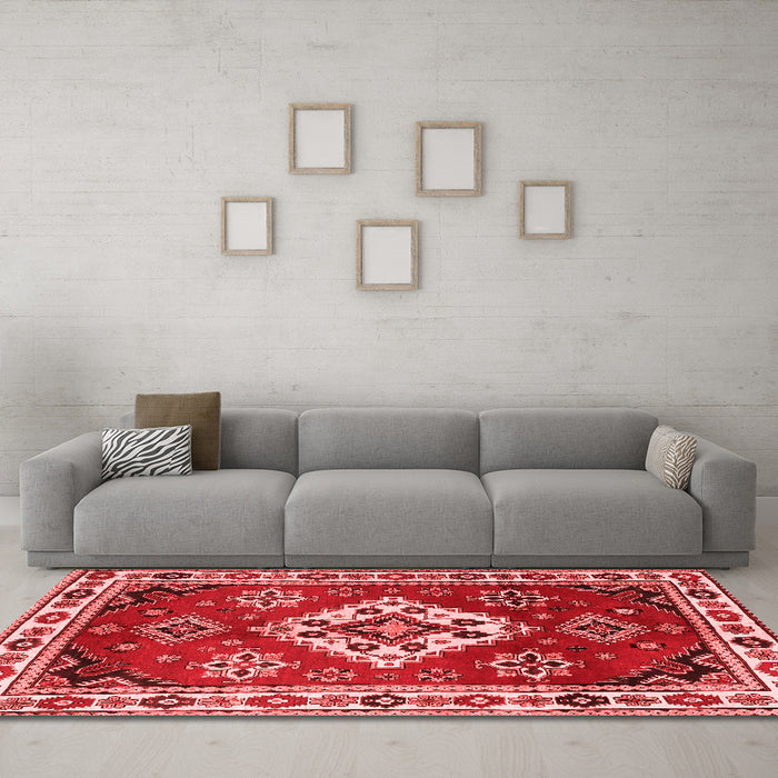 Traditional Red Washable Rugs