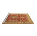 Sideview of Machine Washable Persian Brown Traditional Rug, wshtr2724brn