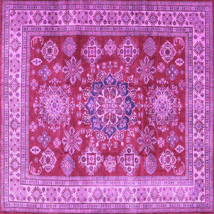 Square Persian Purple Traditional Rug, tr2724pur