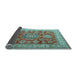 Sideview of Persian Light Blue Traditional Rug, tr2724lblu