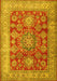 Machine Washable Persian Yellow Traditional Rug, wshtr2724yw