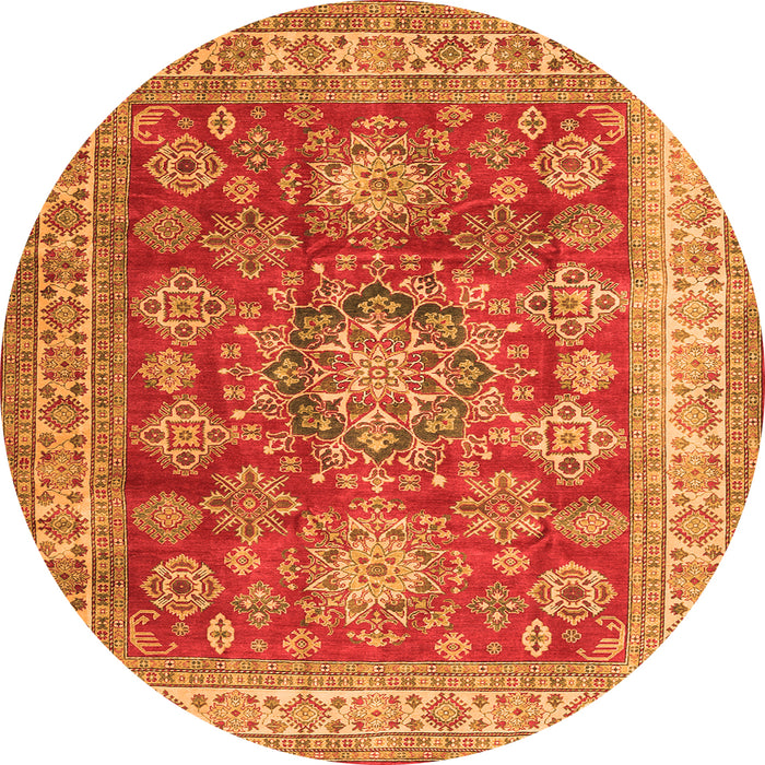 Square Persian Orange Traditional Rug, tr2724org