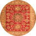 Square Persian Orange Traditional Rug, tr2724org