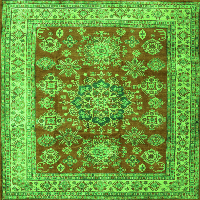 Serging Thickness of Persian Green Traditional Rug, tr2724grn