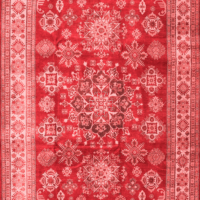 Machine Washable Persian Red Traditional Rug, wshtr2724red