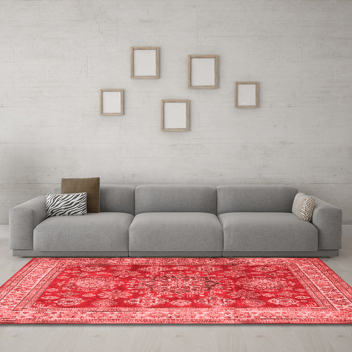 Traditional Red Washable Rugs