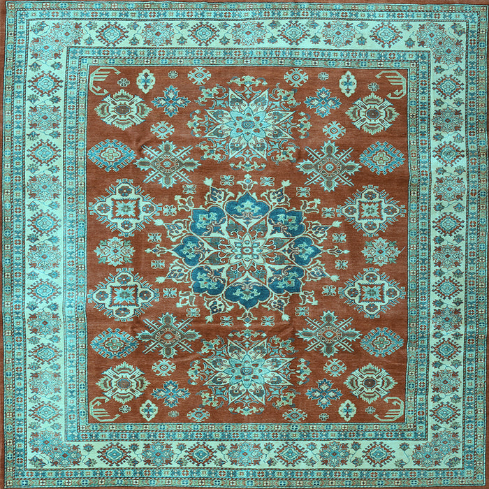 Square Persian Light Blue Traditional Rug, tr2724lblu