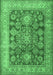 Machine Washable Persian Emerald Green Traditional Area Rugs, wshtr2724emgrn