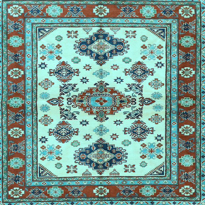 Square Persian Light Blue Traditional Rug, tr2725lblu