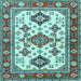 Square Persian Light Blue Traditional Rug, tr2725lblu