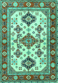Persian Turquoise Traditional Rug, tr2725turq