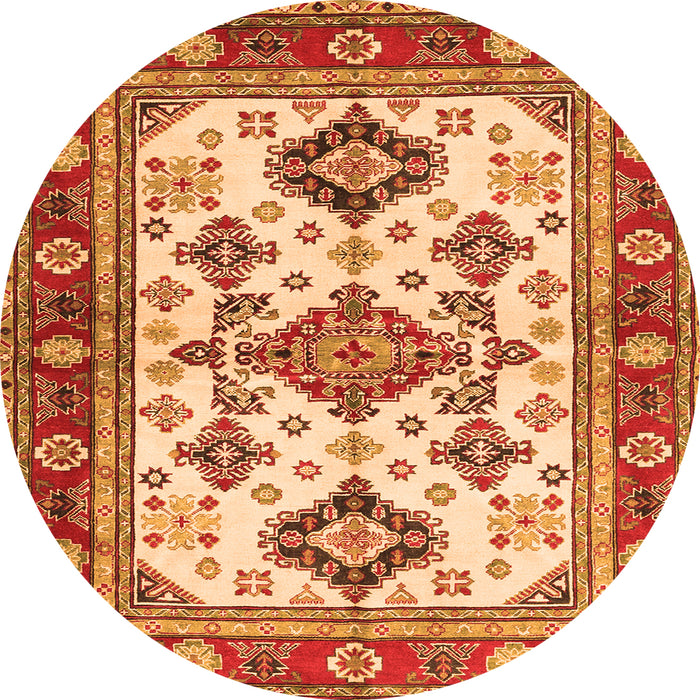 Square Persian Orange Traditional Rug, tr2725org