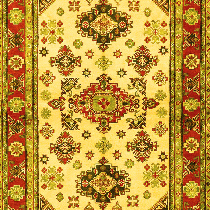 Machine Washable Persian Yellow Traditional Rug, wshtr2725yw