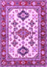 Machine Washable Persian Purple Traditional Area Rugs, wshtr2725pur