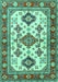 Machine Washable Persian Turquoise Traditional Area Rugs, wshtr2725turq