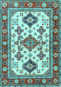 Persian Light Blue Traditional Rug, tr2725lblu
