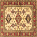 Square Persian Brown Traditional Rug, tr2725brn