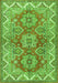 Serging Thickness of Machine Washable Persian Green Traditional Area Rugs, wshtr2726grn