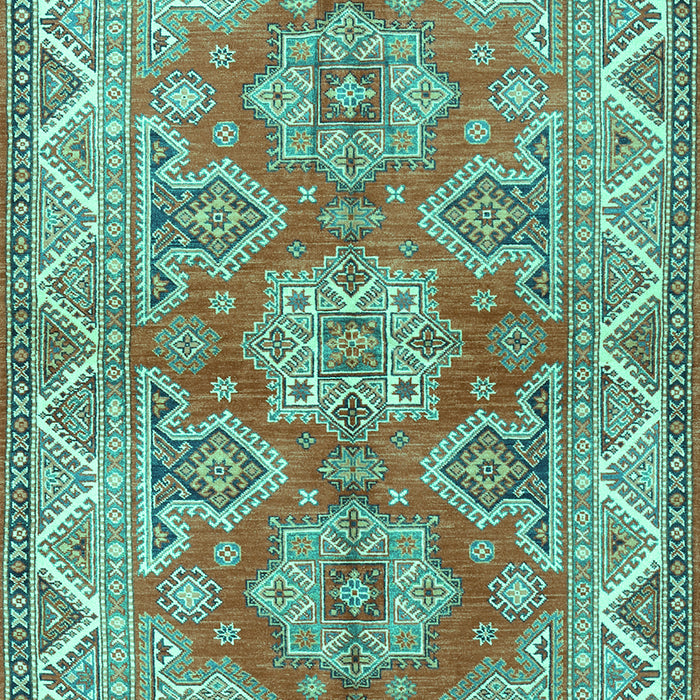Machine Washable Persian Turquoise Traditional Area Rugs, wshtr2726turq