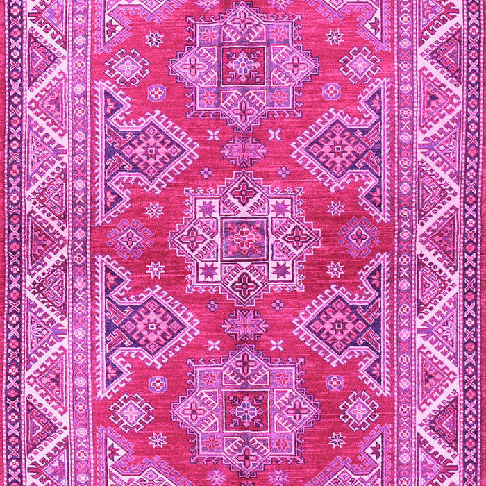 Machine Washable Persian Pink Traditional Rug, wshtr2726pnk