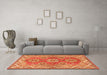 Machine Washable Persian Orange Traditional Area Rugs in a Living Room, wshtr2726org