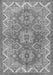 Serging Thickness of Machine Washable Persian Gray Traditional Rug, wshtr2726gry